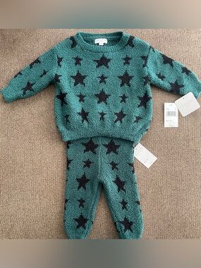NWT Grayson Little Unisex 2 Piece Sweater Star Print Set Size 9M